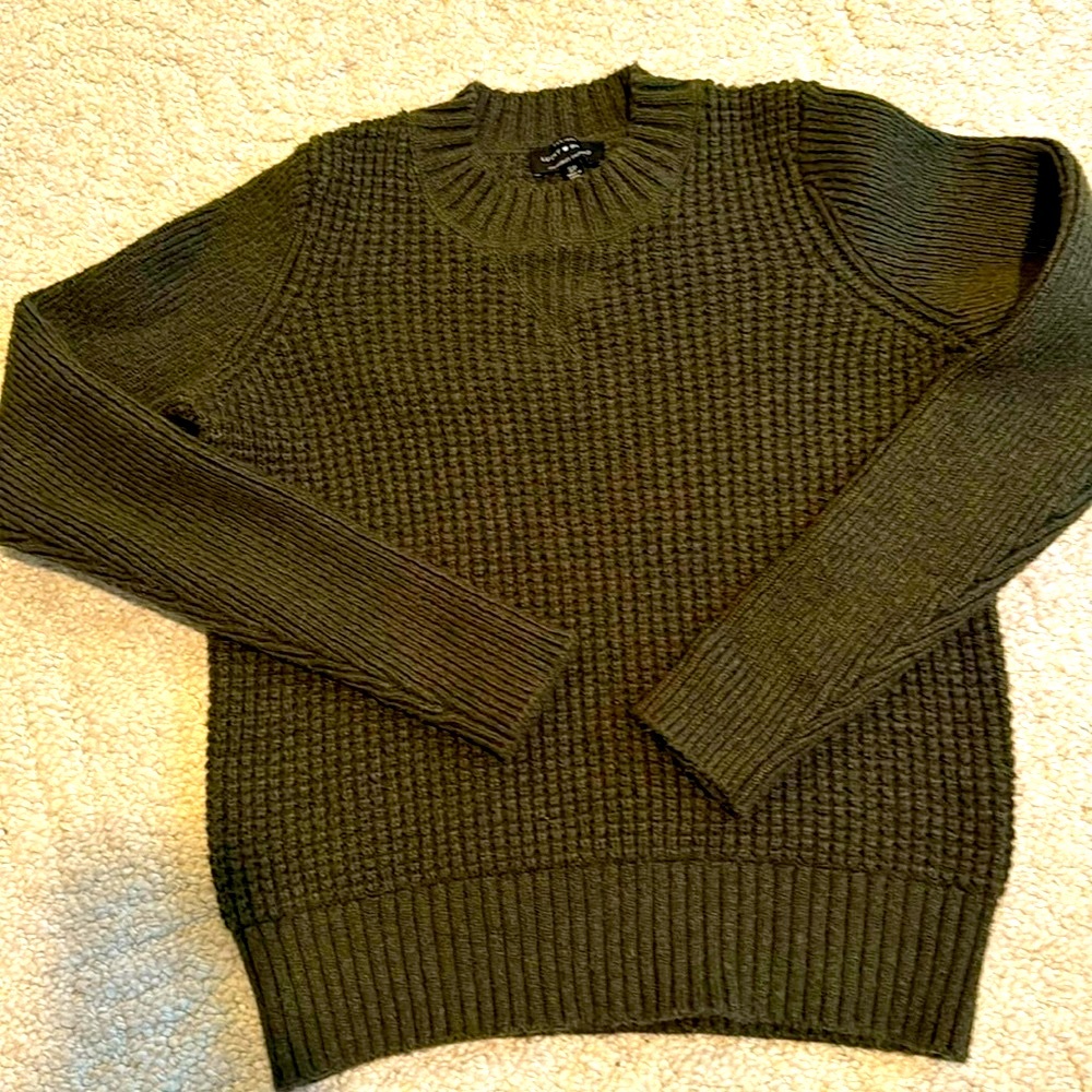 Warm waffle weave sweater